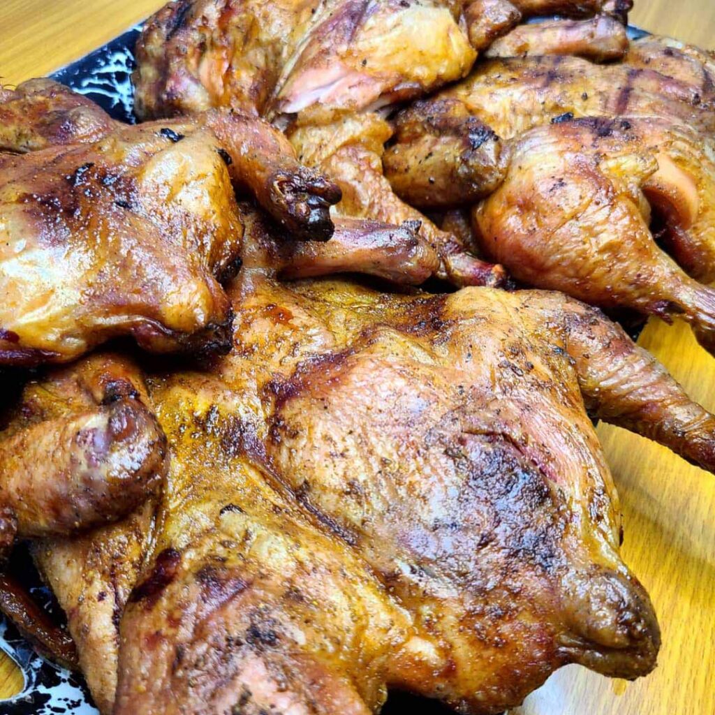 Smoked broiler chicken